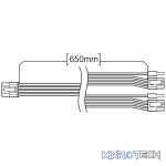 Corsair Premium Individually Sleeved PCIe Cables (Dual Connector)  White - Image 4